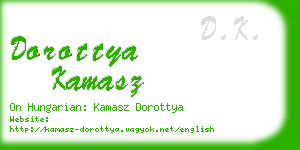 dorottya kamasz business card